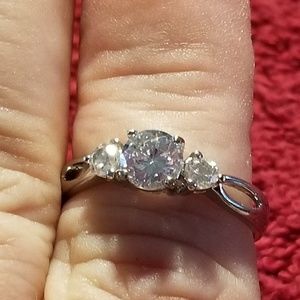 SOLD. 3 CZ Sterling Silver 925 Ring